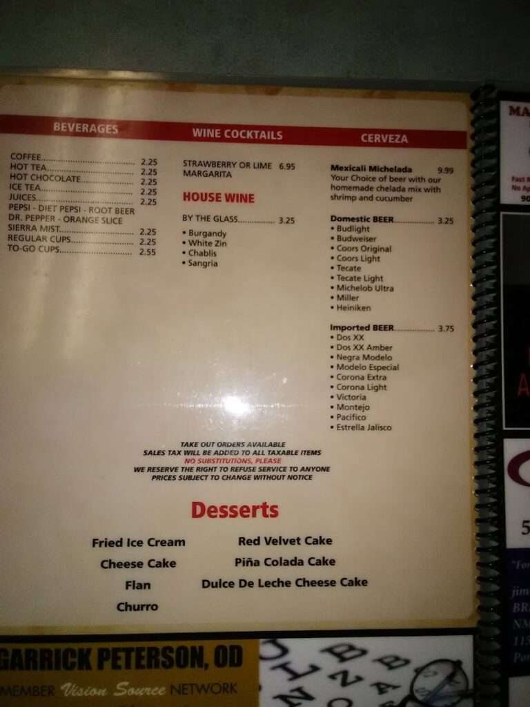 El Nuevo Mexicali menu 6